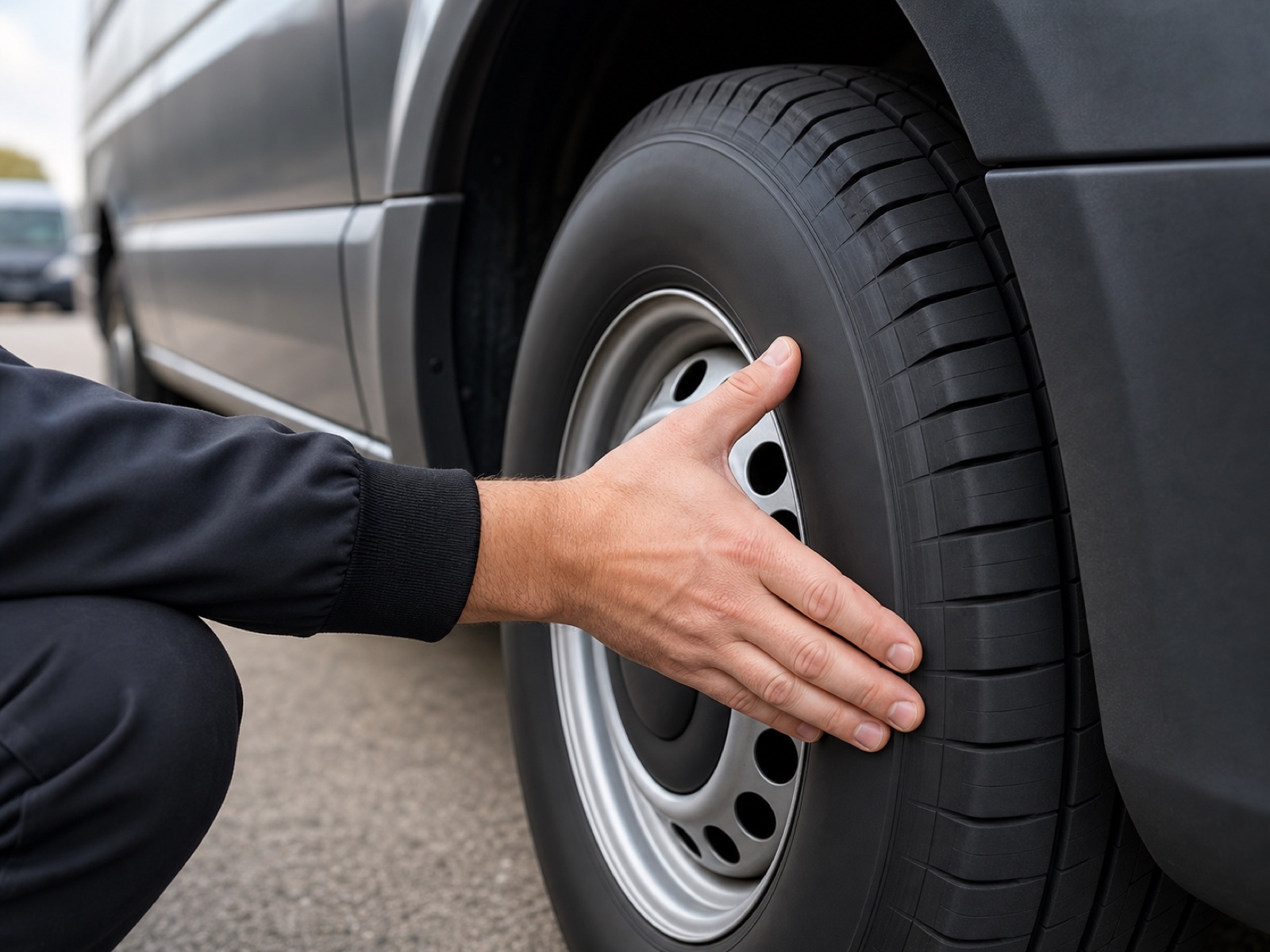 Illustrative tire inspection photo